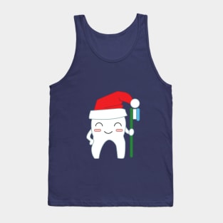 christmas dental may all your teeth be white Tank Top